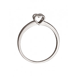 Золота каблучка з білим діамантом