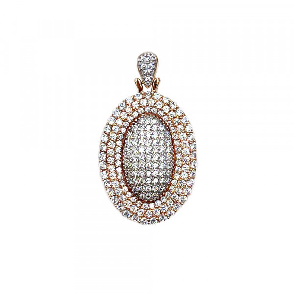 Кулон з золота з цирконом