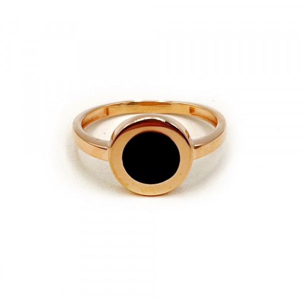 Золотое кольцо с эмалью