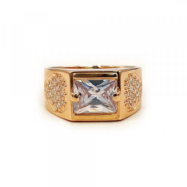 Перстень з золота з цирконом