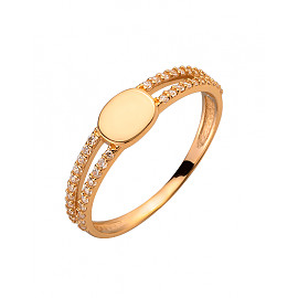 Золотое кольцо с цирконом 01-200250891