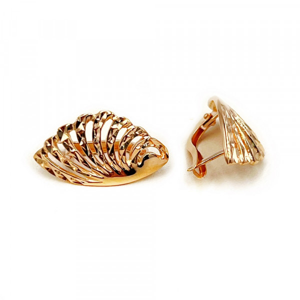 Сережки з золота у червоному кольорі