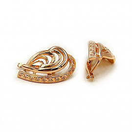Сережки з золота з цирконом 01-200799792