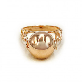 Золота каблучка у червоному кольорі 01-200872492