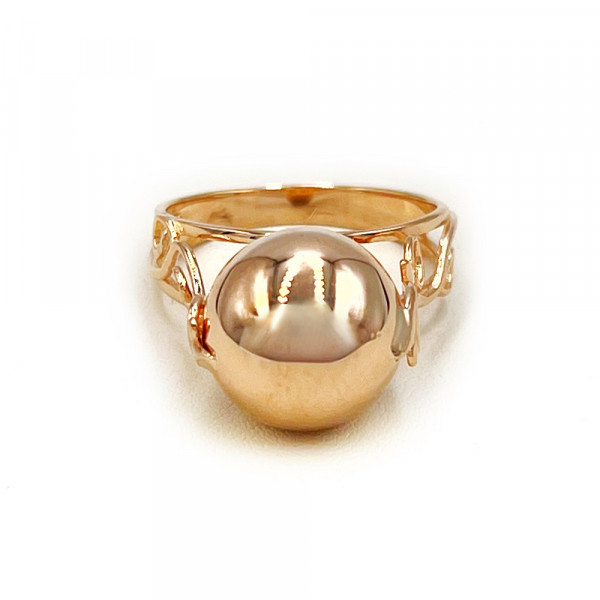 Золота каблучка у червоному кольорі