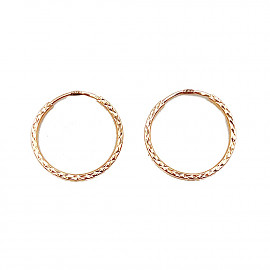 Золотые серьги в красном цвете 01-200889292