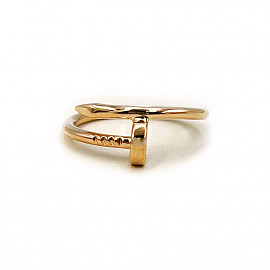 Золота каблучка у червоному кольорі 01-200902592