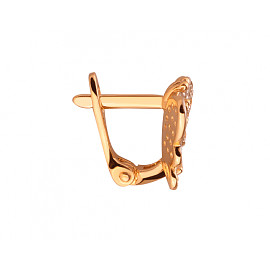 Серьги из золота с цирконом