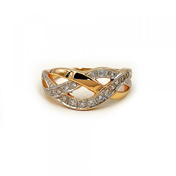 Золотое кольцо с цирконом