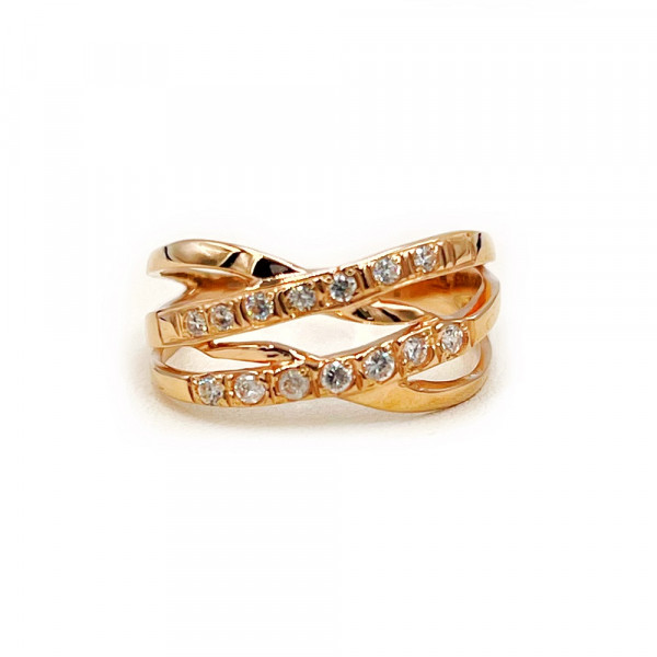 Кольцо из золота с цирконом