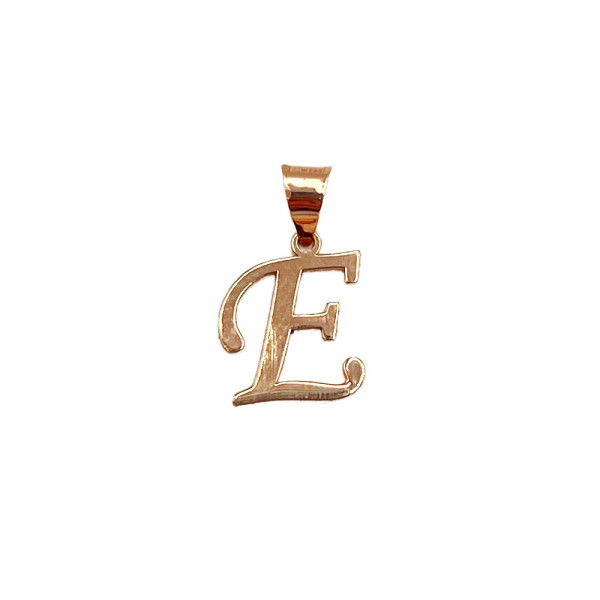 Кулон из красного золота «Буква Е»