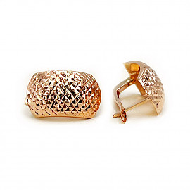 Сережки з золота у червоному кольорі 01-200814193