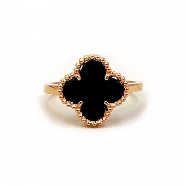 Золота каблучка червоного кольору з цирконом