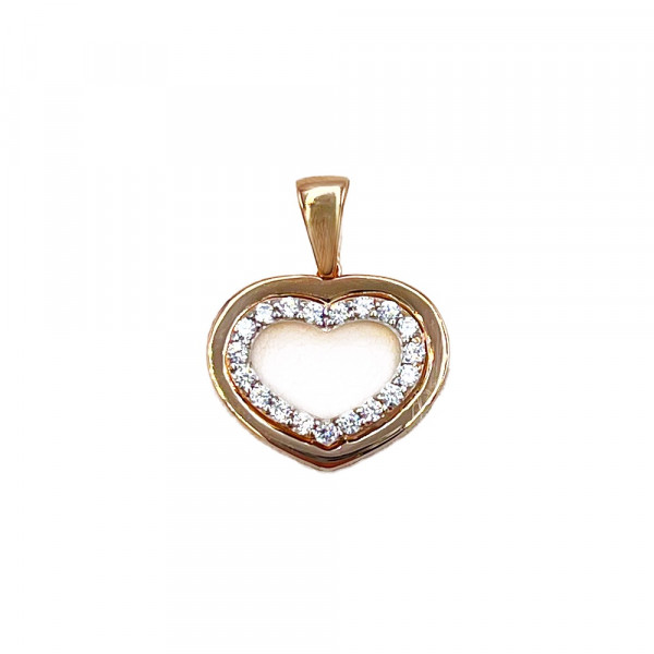 Кулон з золота з цирконом