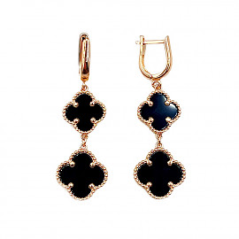 Сережки з золота з цирконом 01-200872494