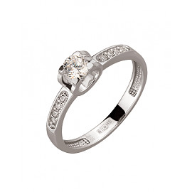 Каблучка з золота з цирконом 01-200120295