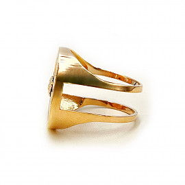 Кольцо из золота с цирконом