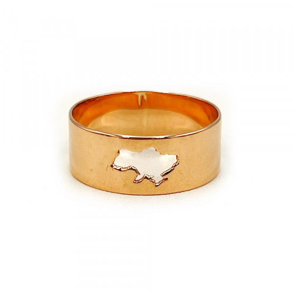 Кольцо из красного золота «Украина»