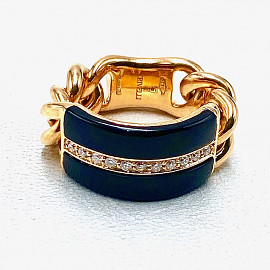 Кольцо из золота с белыми бриллиантами 01-200827995