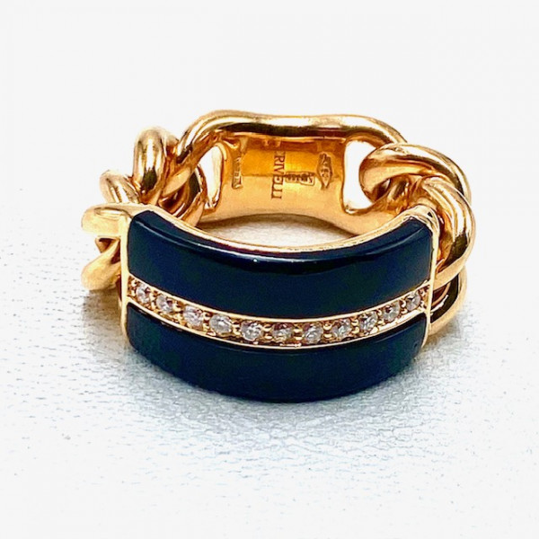 Кольцо из золота с белыми бриллиантами