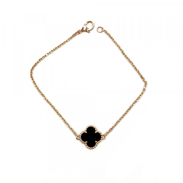 Браслет з червоного золота з цирконом