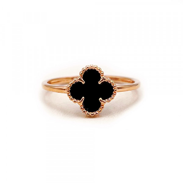 Золотое кольцо в красном цвете с цирконом