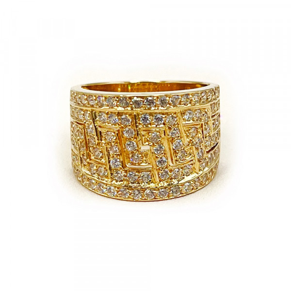 Каблучка з золота з цирконом