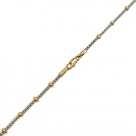 Ланцюг з золота у жовтому з білим кольорі 01-200889296