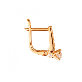 Золоті сережки з цирконом