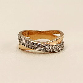 Кольцо из золота с цирконом 01-200174797