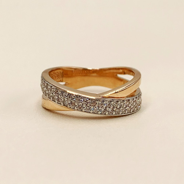 Кольцо из золота с цирконом