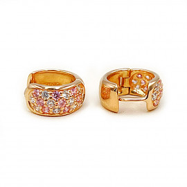 Серьги из золота в красном цвете с цирконом 01-200570397