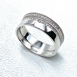 Обручка з золота з жовтими діамантами 01-200884597