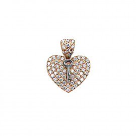 Золотий кулон з цирконом 01-200905097