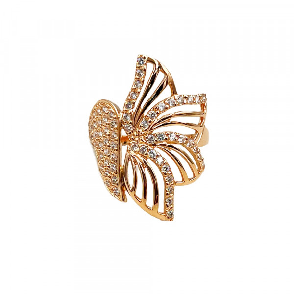 Кольцо из золота с цирконом