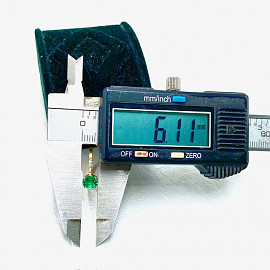 Каблучка з золота у червоному кольорі з жовтими діамантами та цирконом