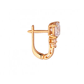 Золоті сережки з цирконом