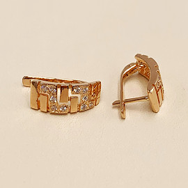 Серьги из золота с цирконом 01-200324499