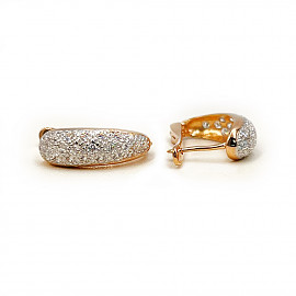 Серьги из золота с цирконом 01-200565999