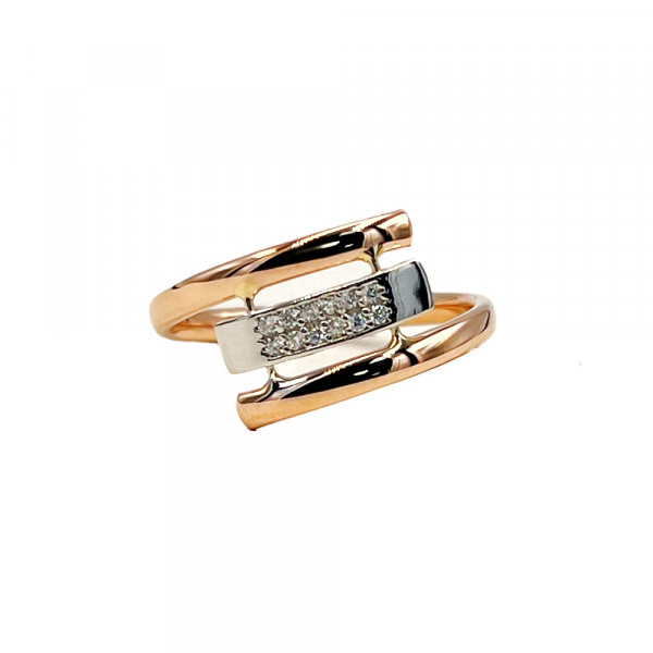 Золотое кольцо с цирконом