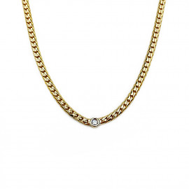 Колье из золота с белым бриллиантом 01-200806099