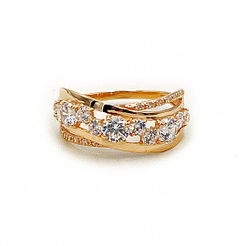 Каблучка з золота з цирконом 01-200838999