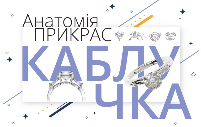 Будова ювелірних прикрас: каблучки із золота