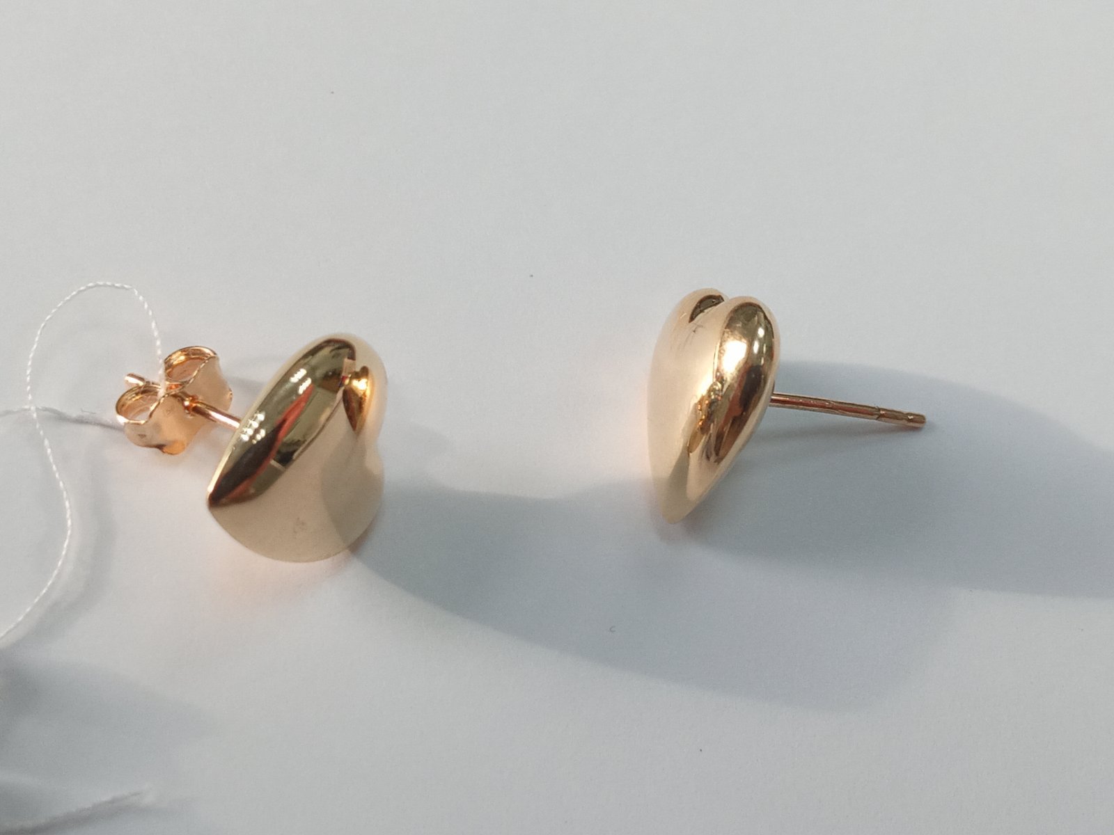 Сережки з золота «Серце»